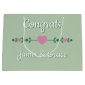 Harten! Aangepaste verlovings- / TROUW Groot Cadeauzakje (Voorkant)