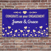Harten! Aangepaste verlovingscongratulatiebanner