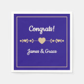 Harten! Aangepaste verlovingsfeestje  Servet (Voorkant)