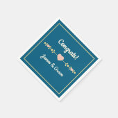 Harten! Aangepaste verlovingsfeestje  Servet (Hoek)