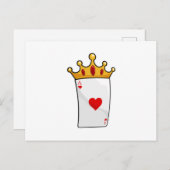 Harten Aas met Koninginnekroon Briefkaart (Voorkant / Achterkant)