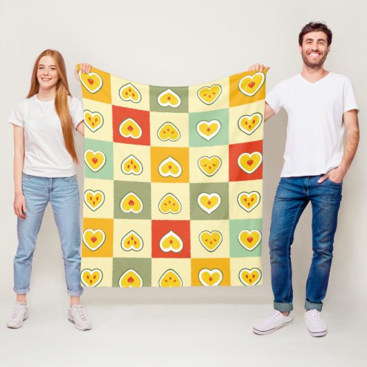 Harten Appels Fleece Deken (In situ)