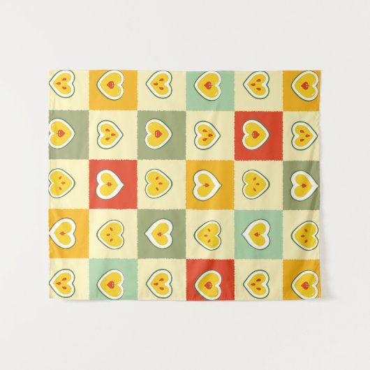 Harten Appels Wandkleed (Voorkant (horizontaal))