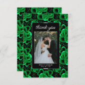 Harten Avolop bruiloft Bedankkaart (Voorkant / Achterkant)