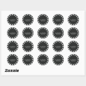 Harten - BabYShower Sticker-5 Ronde Sticker (Vel)