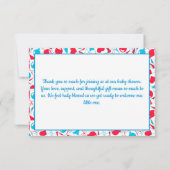 Harten, ballonnen en hartmand bedankkaart (Achterkant)