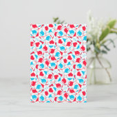 Harten, ballonnen en hartmand kaart (Staand voorkant)