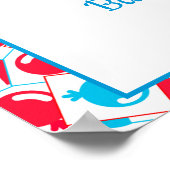 Harten, ballonnen en hartmand poster (Hoek)