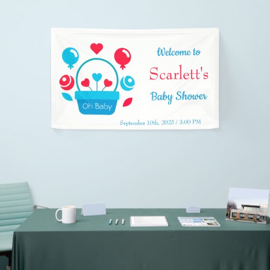 Harten, ballonnen en hartmand spandoek (Beurs)