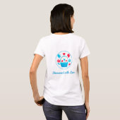 Harten, ballonnen en hartmand t-shirt (Achterkant volledig)