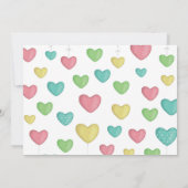 Harten bedankkaart Persoonlijke briefpapier (Achterkant)