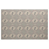 Harten Beige Grey Decor Pattern Stof (Fat Quarter)