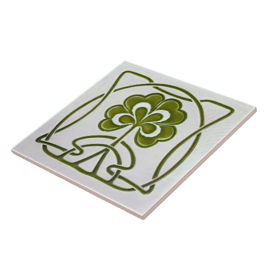 Harten bloem  decor Wessel Cer Tegeltje (Zijkant)