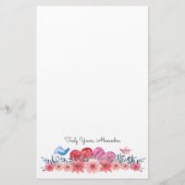 Harten, bloemen en kleine vogels | So Cute Briefpapier (Voorkant)