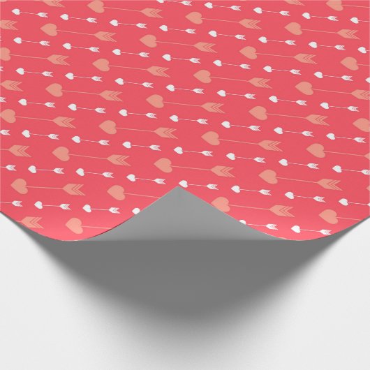 Harten & Bloemen op de Valentijnsdag van het Patro Cadeaupapier (Hoek)