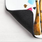 Harten boom grillige valemtines muismat (Hoek)