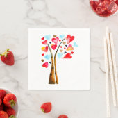 Harten boom grillige valemtines servet (Insitu)