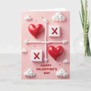 Harten Boter, kaas en eieren Valentijnkaart Kaart