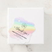 *~* Harten Branding Business Rainbow Dank u Bedankjes Labels (In situ)