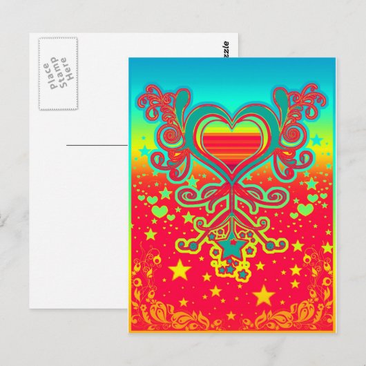 harten briefkaart (Voorkant / Achterkant)