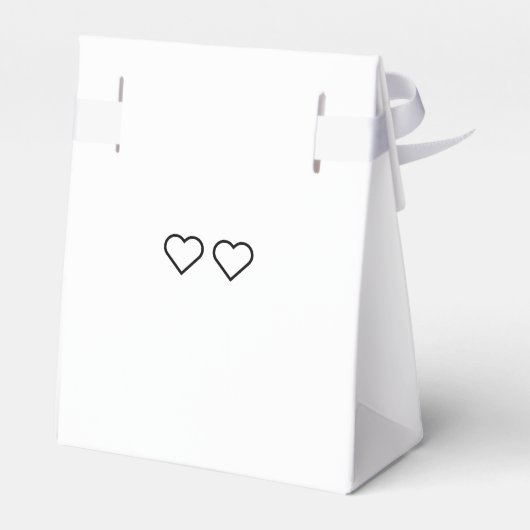 Harten bruiloft gunst doos bedankdoosjes (Achterkant)