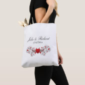 Harten Bruiloft Tote Bag (Dichtbij)