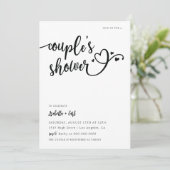 Harten Bruiloftsdouche Kaart (Staand voorkant)