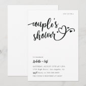 Harten Bruiloftsdouche Kaart (Voorkant / Achterkant)