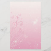 Harten, Butterflies in sterren Briefpapier (Voorkant)