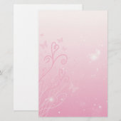 Harten, Butterflies in sterren Briefpapier (Voorkant / Achterkant)