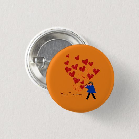 Harten Button (Voorkant /achterkant)