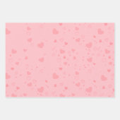 Harten cadeau wraper inpakpapier vel (Voorkant)