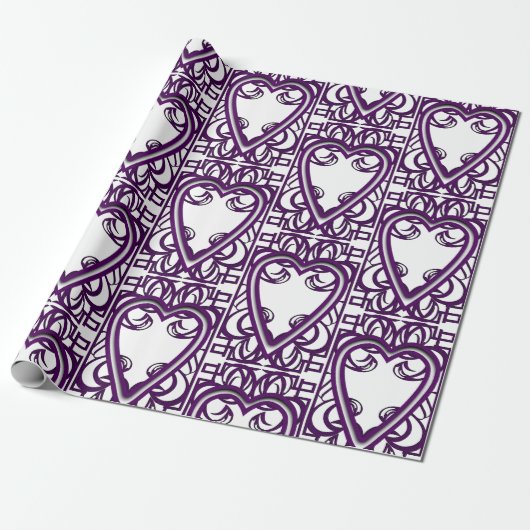 harten cadeaupapier (Uitgerold)