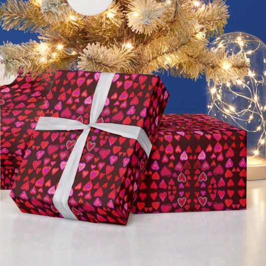 Harten Cadeaupapier (Feestdagen)