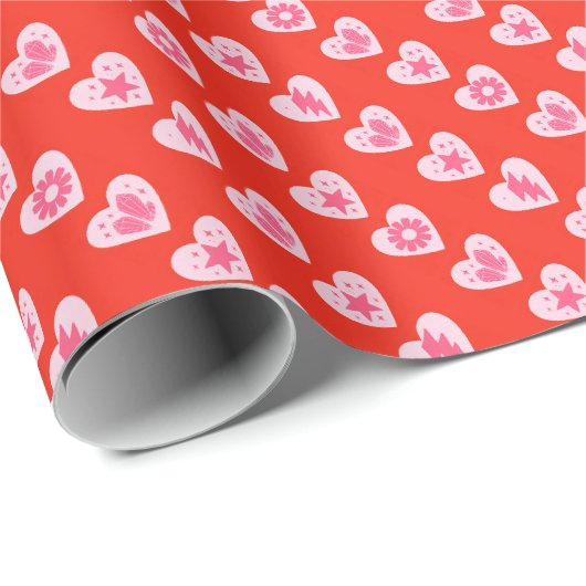 Harten Cadeaupapier (Rol Hoek)