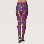 Harten caleidoscoop - Harten schilderen caleidosco Leggings (Achterkant)