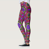 Harten caleidoscoop - Harten schilderen caleidosco Leggings (Links)
