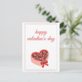 Harten Chocolade Doos Valentijnsdag Feestdagenkaart (Staand voorkant)