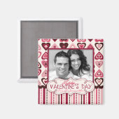 Harten Confectie Magneet Photo Square (Voorkant / Achterkant)