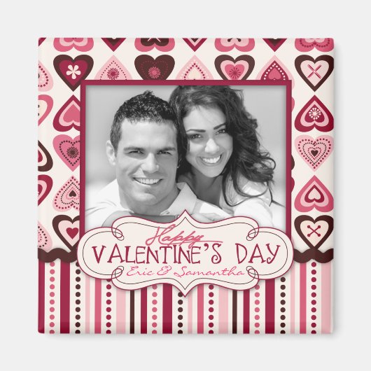 Harten Confectie Magneet Photo Square (Voorkant)