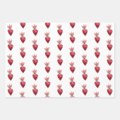 Harten Corgi Hondenliefhebber Valentijnse Gift Inpakpapier Vel (Voorkant 3)