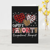 Harten Cupido's Favoriete Ergotherapeut Val Kaart (Gele Bloem)
