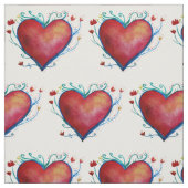 Harten Custom Gekamd Katoen (56" breedte) Stof (Swatch)