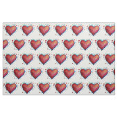 Harten Custom Gekamd Katoen (56" breedte) Stof (Fat Quarter)