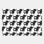 Harten Dachshunds Inpakpapier Blad Set Vel (Voorkant 3)
