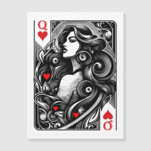 Harten dame voor u de eer magneetkaart