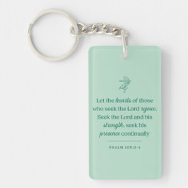 Harten die de Heer zoeken Christelijk Sleutelhanger