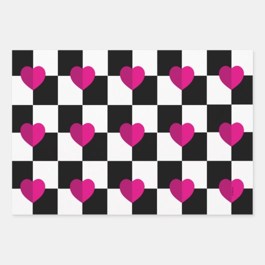 Harten die papierbladen overvullen inpakpapier vel (Voorkant)