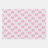 Harten die papierbladen overvullen inpakpapier vel (Voorkant 3)