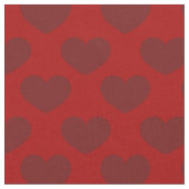 Harten diep rood patroon stof (Close Up)